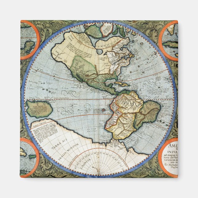 America Sive India Nova Magnet (Framsidan)