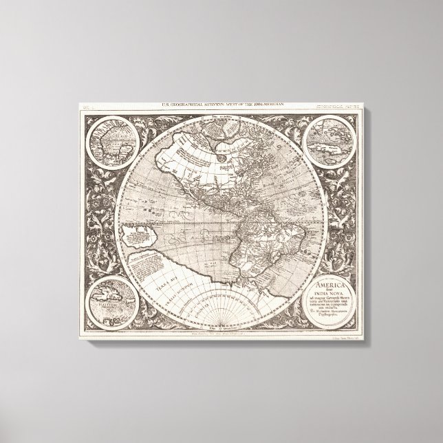America sive India Novam, 1609 Canvastryck (Framsida)