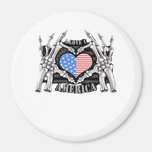 America Skeleton Händer Magnet