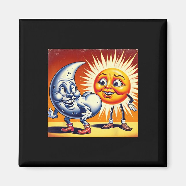 America Solar Eclipse 2024 4.08.24 Sol Har Moo Magnet (Framsidan)