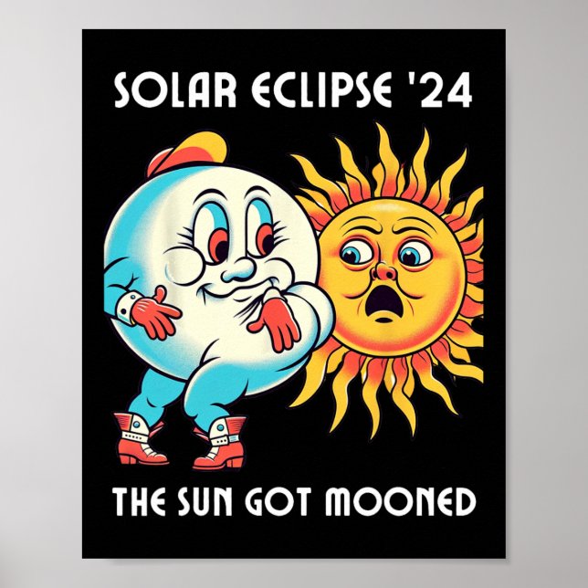 America Solar Eclipse 2024 4.08.24 Sol Har Moo Poster (Framsidan)