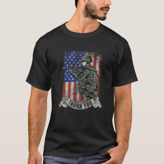 America Soldier Tack Patriotic Veterans Day T Shirt