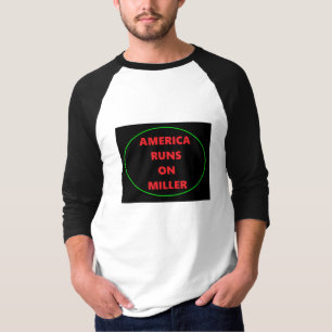 AMERICA SPRINGA ON MILLER SLEEVE T SHIRT