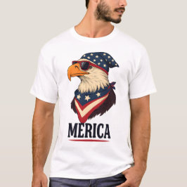 America Sunglass Eagle - Lungny 4:e juli Graphic T Shirt