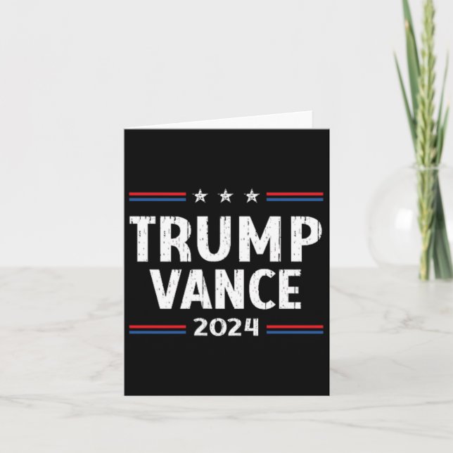 America Ta tillbaka Amerika Trump Vance 2024 Vicep Kort (Framsida)