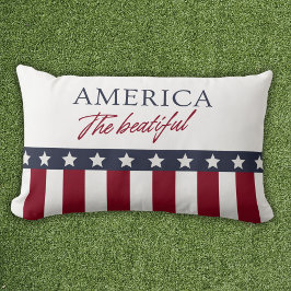America The Beatiful Patriotic Lumbarkudde