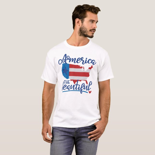 America The Beautiful T Shirt (Hel framsida)