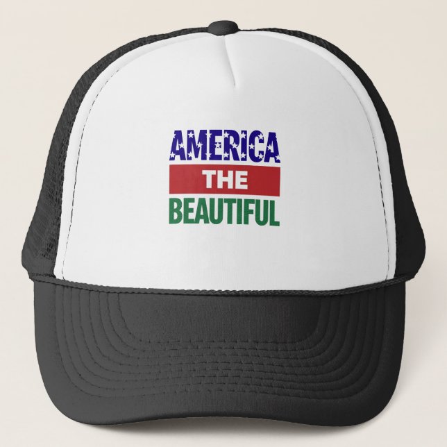 America The Beautiful Topografisk Karta Keps (Framsida)
