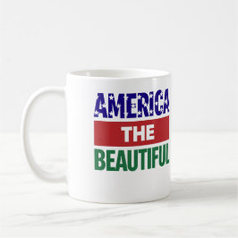 America The Beautiful Topographical Map Kaffemugg