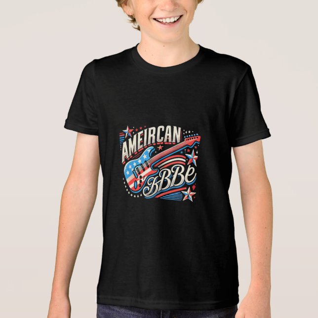 America Tri-Blend-shirt T Shirt (Framsida)