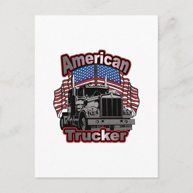America Trucker Vykort (Framsida)