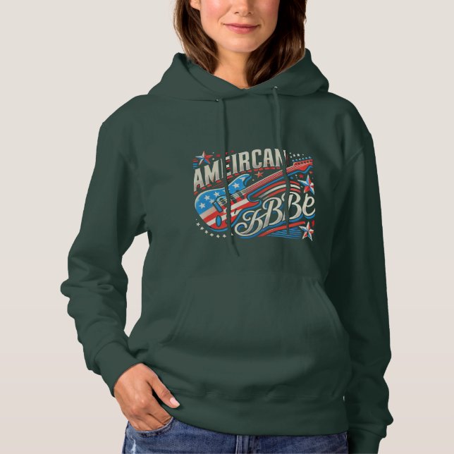 America USA flagga (hoodie) T Shirt (Framsida)