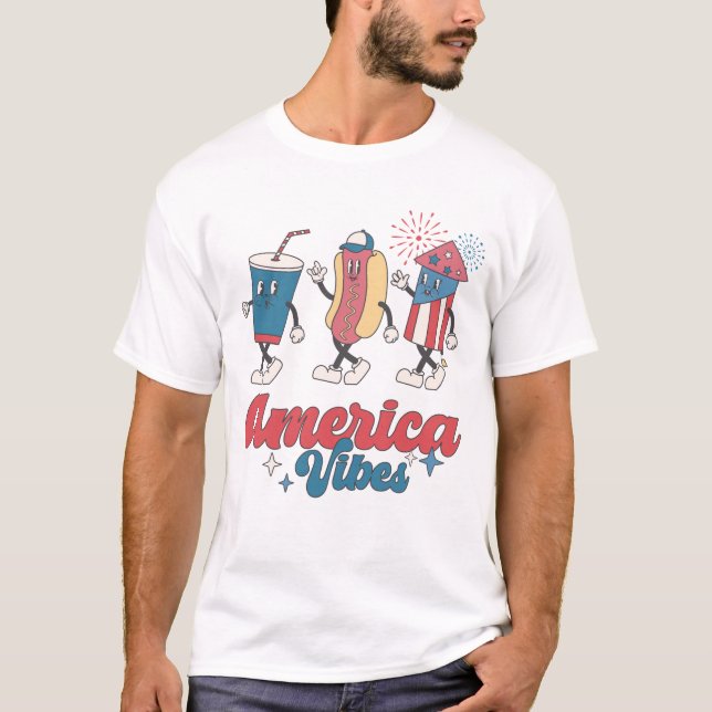 America Vibes T Shirt (Framsida)