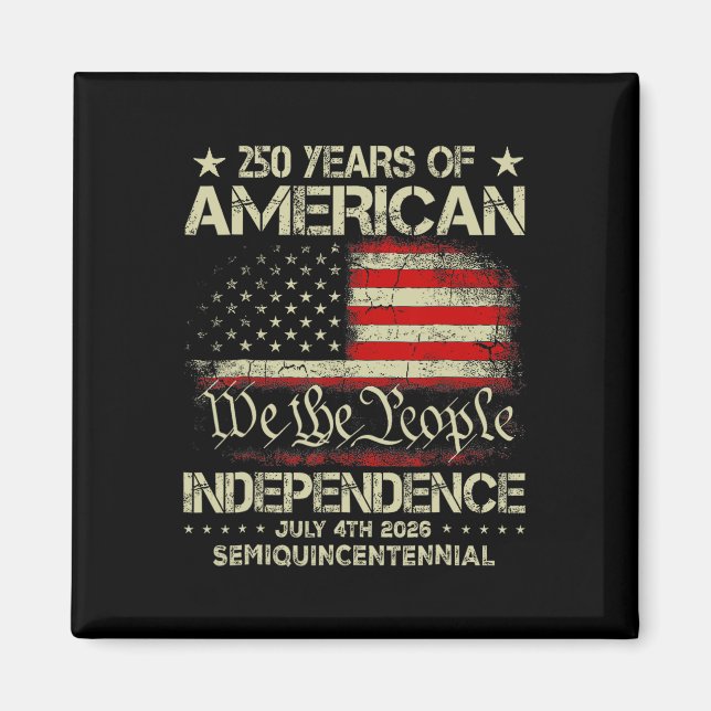 American 250th Anniversary Celebration 250 Years U Magnet (Framsidan)