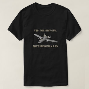 American A-10 Warthog Jet Aircraft Meme T Shirt
