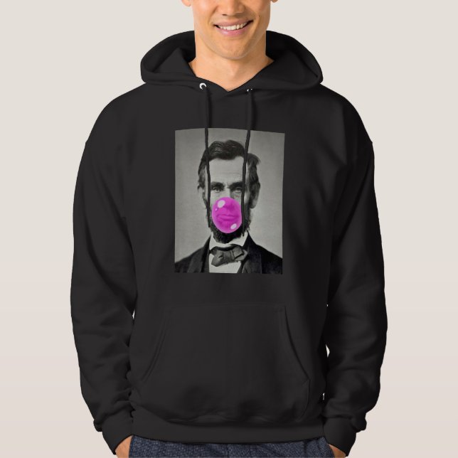 American Abraham Lincoln Eyes Flag Country 1 Hoodie (Framsida)