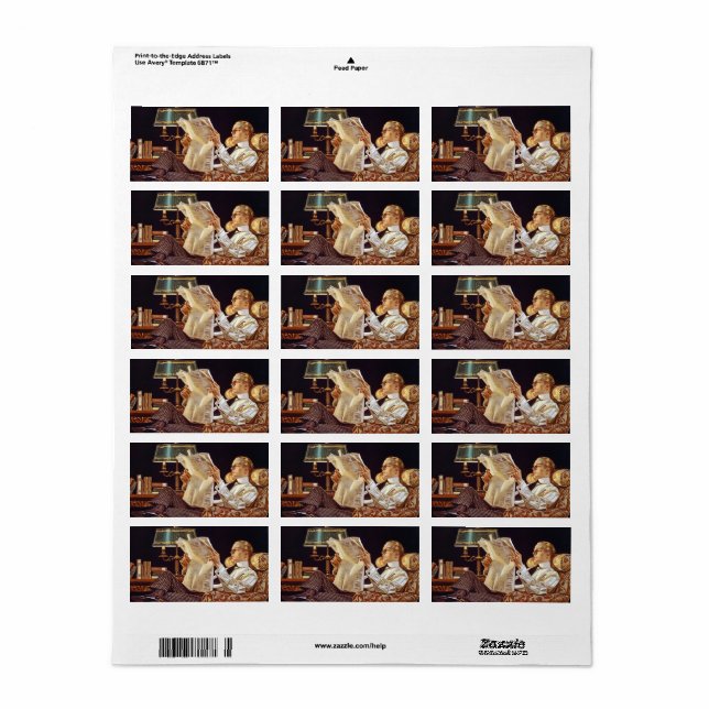 American Advertisement, Arrow shirt Collars, 1914 Adressetikett (Helt Ark)