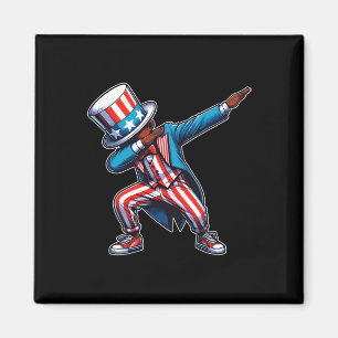 American African Dabbing Boy 4 juli Magnet