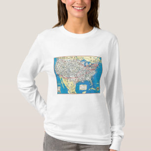 American Airlines systemkarta Tee Shirt