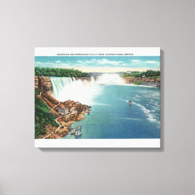 American and Horseshoe Falls Canvastryck (Framsida)