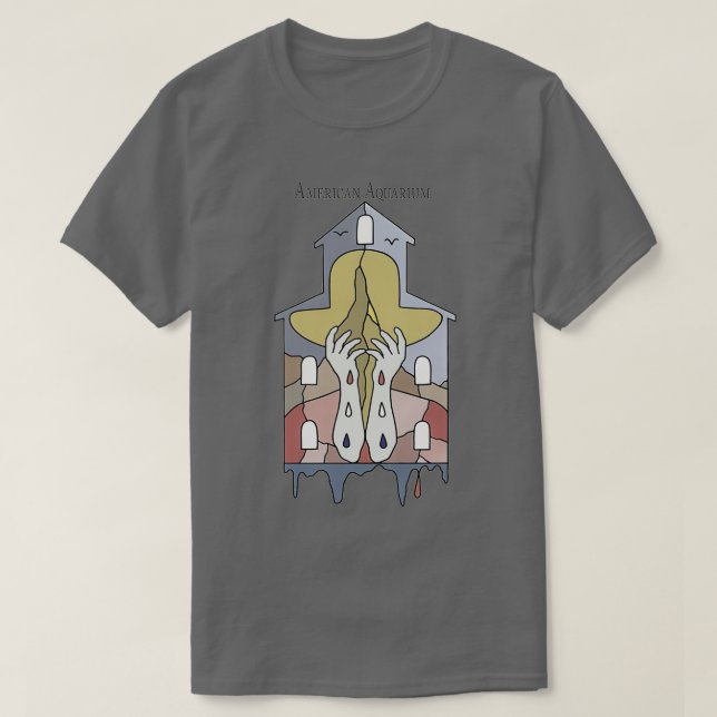 American Aquarium House Logotyp T Shirt (Design framsida)