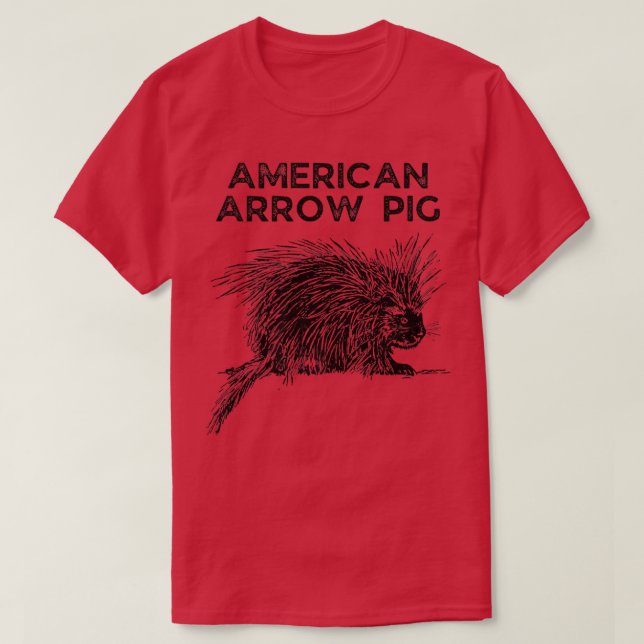 American Arrow Pig Wrong Animal Name - Funny Anima T Shirt (Design framsida)