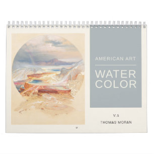 American Art Thomas Moran Watercolor Landscapes Kalender