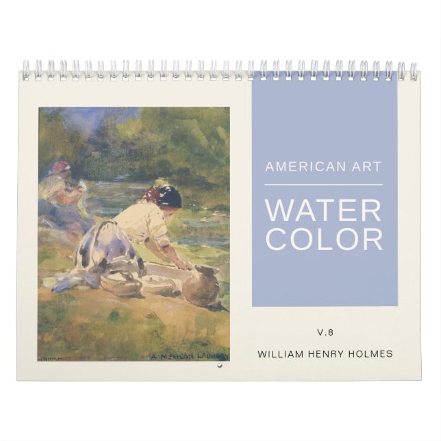 American Art William Henry Holmes Watercolor Kalender (Omslag)