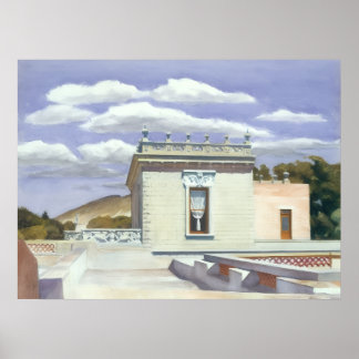 American Artist Edward Hopper Artistic Mansion  Poster