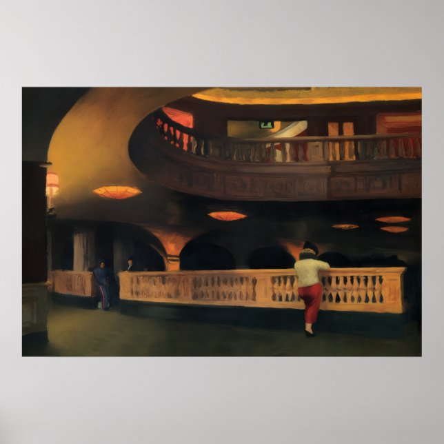 American Artist Edward Hopper Vintage  Poster (Framsidan)