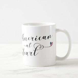 American At Heart Mugg, USA Kaffemugg