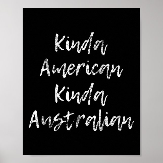 American Australian Dubbel Citizen Gift Poster (Framsidan)