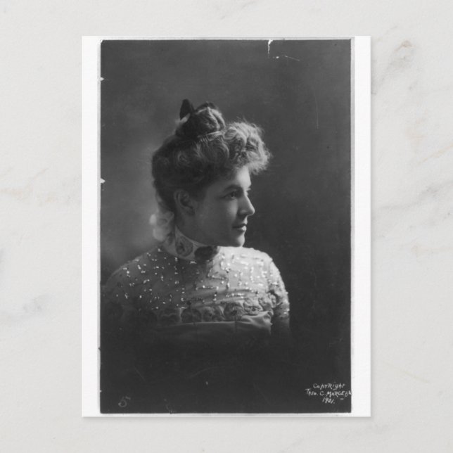 American Author and Poet Ella Wheeler Wilcox Vykort (Framsida)