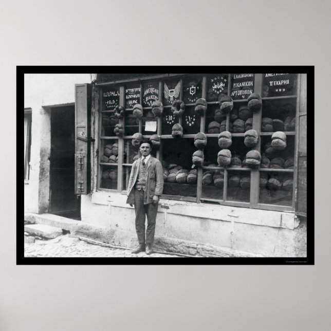 American Bakery i Istanbul, Turkiet 1922 Poster (Framsidan)