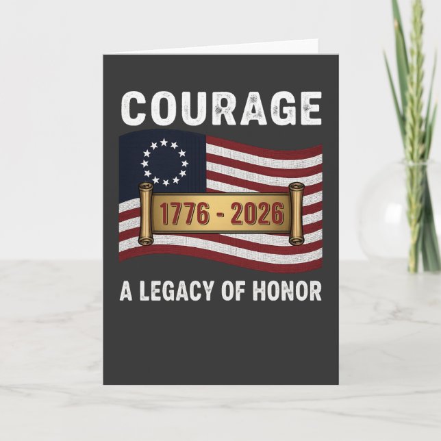 American Bald Eagle Courage Honor Tribute Kort (Framsida)