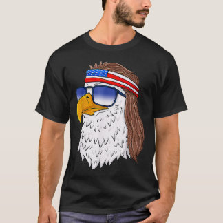 American Bald Eagle Mullet 4th Of July Funny USA a T Shirt