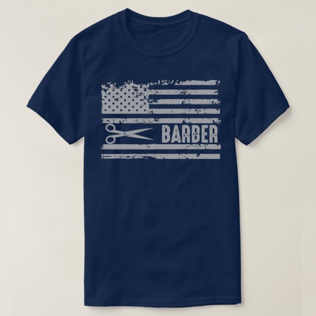 American Barber Gift Hoodie 2 T Shirt (Design framsida)