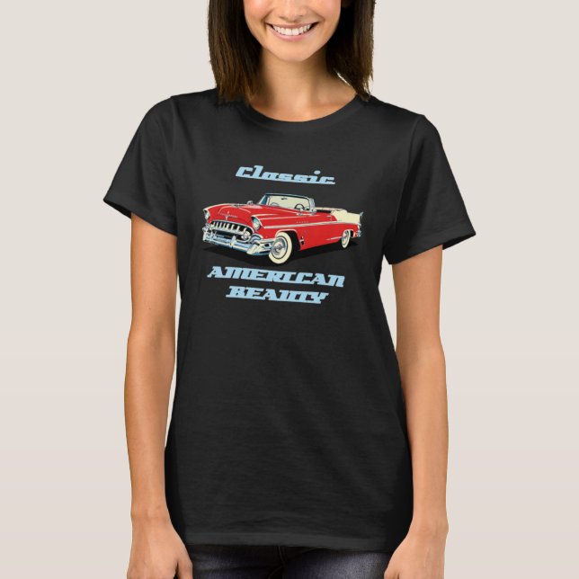 American Beauty Classic Car show 1955 IMPERIA CABR T Shirt (Framsida)