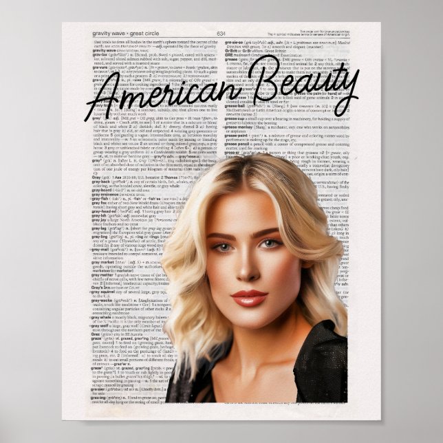 American Beauty - i Firande Poster (Framsidan)