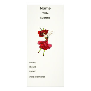 American Beauty Ro, Whimsical Flowers Bok Art Reklamkort