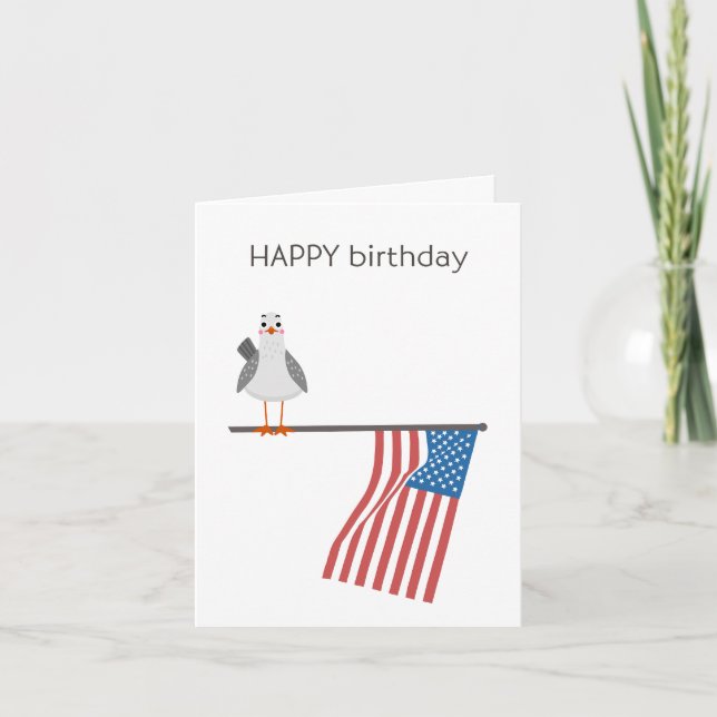 American Birthday Card - Grattis på födelsedagen Kort (Framsida)