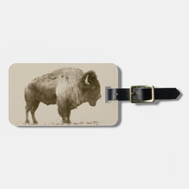 American Bison Bagagebricka (Horisontell Framsida)