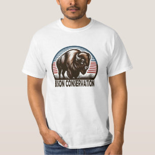 American Bison Conservation World Wildlife Day T Shirt
