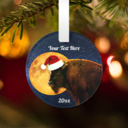 American Bison, Full Moon och Santa Hat