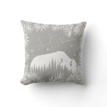 American Bison Grått White Stars Galaxy Tropical