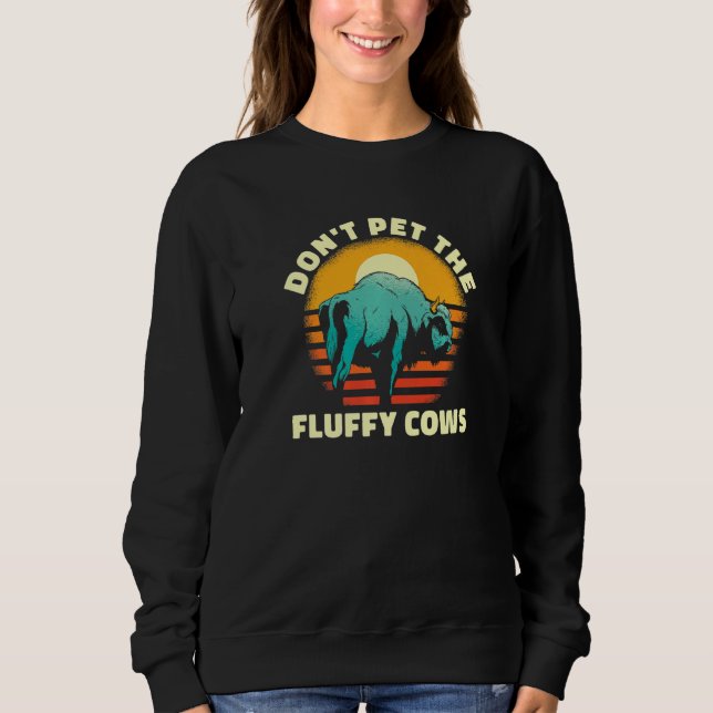 American Bison Hunting Don T Pet the Fluff T Shirt (Framsida)