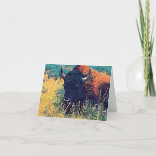 American Bison Note-kort Tack Kort