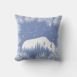 American Bison White Blue Stars Galaxy Fern Hunt Kudde