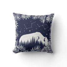 American Bison White Navy Star Galaxy Fern Hunting