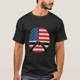 American Black Bälte Karate Brazilian Jiu Jitsu Ju T Shirt